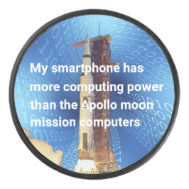 Disco De Hockey Poder informático Apolo 11