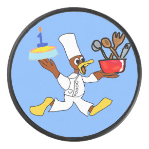 Disco De Hockey Popcorn Anime Chef Ducky Kazoo Blue Personalizado