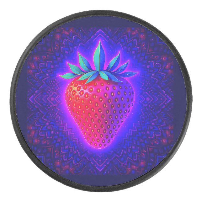 DISCO DE HOCKEY POSTRES DIVERTIDOS (FRESAS) (Anverso)