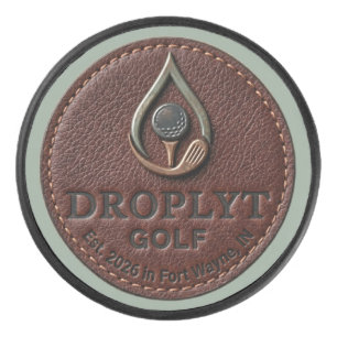 Disco De Hockey Puck con logotipo rústico de Droplyt Golf