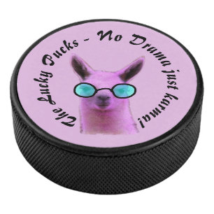 Disco De Hockey Puck de hockey llamada rosa Guay - ¡No hay drama, 