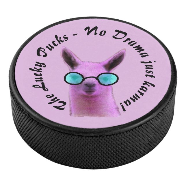 Disco De Hockey Puck de hockey llamada rosa Guay - ¡No hay drama,  (3/4)
