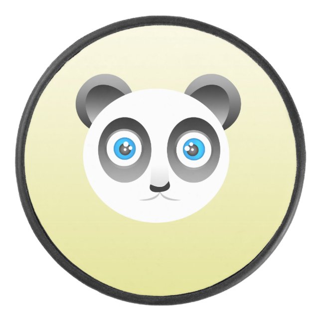 Disco De Hockey Puck de hockey Panda (Anverso)