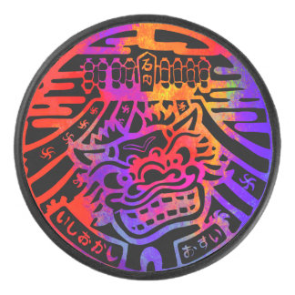 Disco De Hockey Puck de león del Guardian japonés