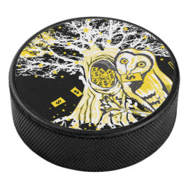 Disco De Hockey Puck – Urban Tree Owl & Wealth Surreal Pop-Art 