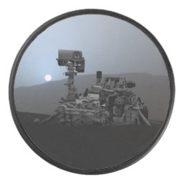 Disco De Hockey Puesta de sol en Mars Curiosity Rover 