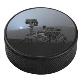 Disco De Hockey Puesta de sol en Mars Curiosity Rover