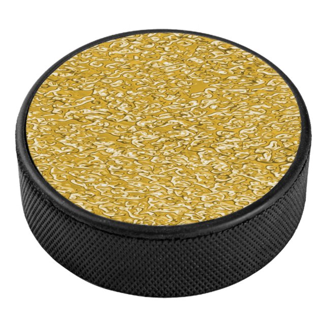 Disco De Hockey PURE GOLD Splatt Pattern + tu texto / foto (3/4)