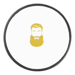 Disco De Hockey Puto de hockey sobre barba amarilla