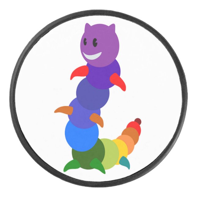DISCO DE HOCKEY RAINBOW CATERPILLAR (Anverso)