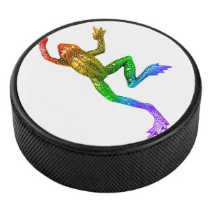 Disco De Hockey rana de colores arcoíris de SlipperyJoe renderizad