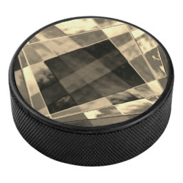 Disco De Hockey Rectángulos inclinados en tonos madera o beige?