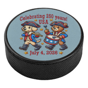 Disco De Hockey Recuerdos del 250º aniversario de EE.UU. - Patriót