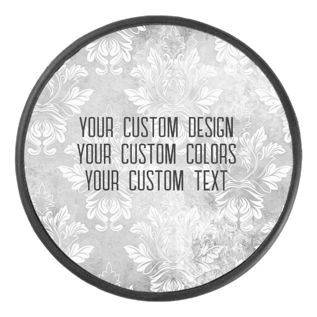 Disco De Hockey ¡Rediseño de Scratch! Crear un Personalizado diseñ (Anverso)