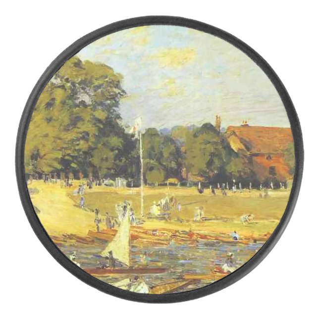 Disco De Hockey Regatta en Hampton Court Alfred Sisley Poster (Anverso)