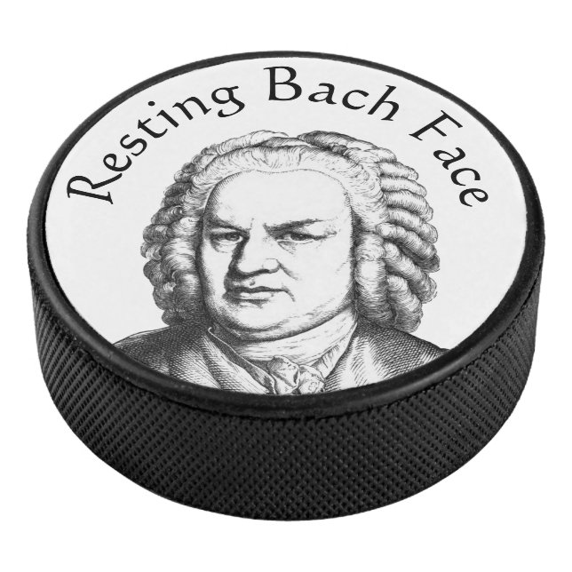 Disco De Hockey Resting Bach Face Classical Music Composer (3/4)