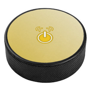 Disco De Hockey Resumen Icono amarillo Hockey Puck