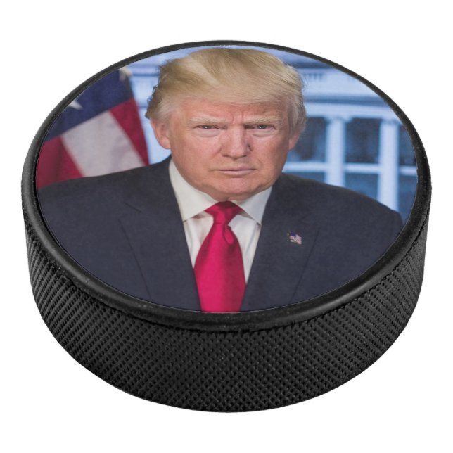 Disco De Hockey Retrato presidencial oficial de Donald Trump (3/4)