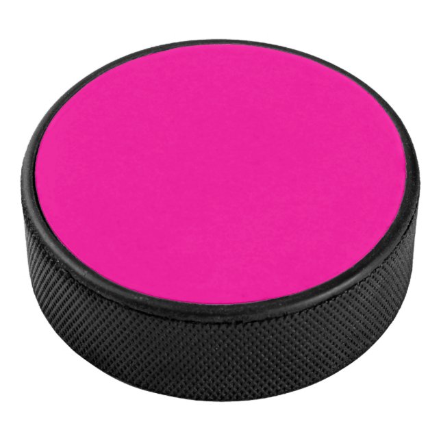 Disco De Hockey Rosa fuerte caliente (3/4)
