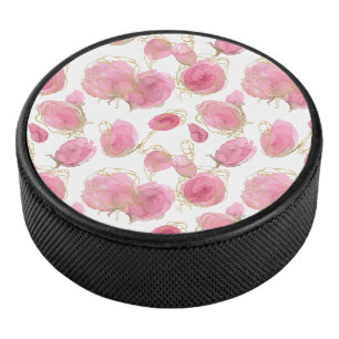 Disco De Hockey Rosas rosadas