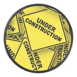 Disco De Hockey Rótulos de construcción en curso