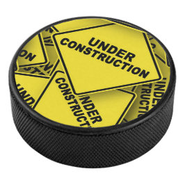 Disco De Hockey Rótulos de construcción en curso