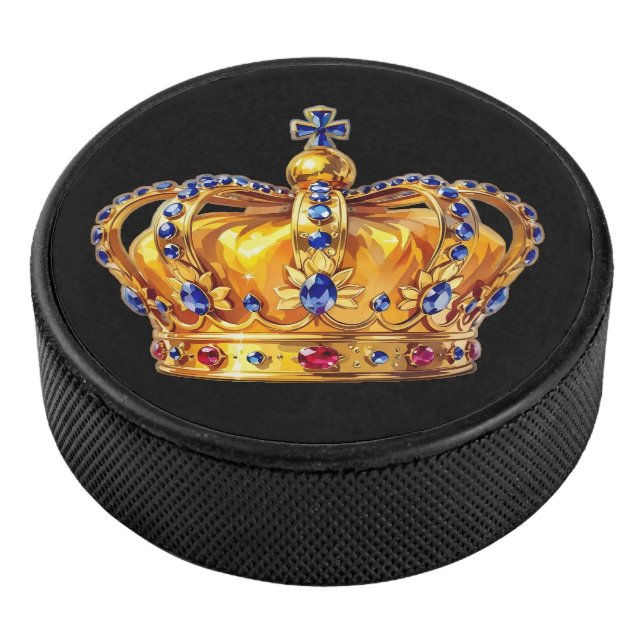 Disco De Hockey Royal golden crown (3/4)