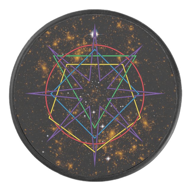 Disco De Hockey Sacred Geometry Sigil (Anverso)