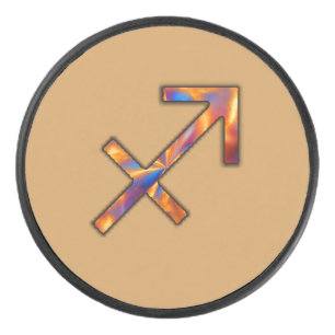 Disco De Hockey Sagittarius Zodiac Symbol Elmt de K Yoncich