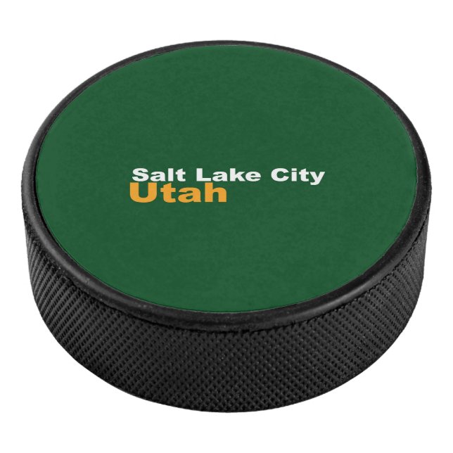 Disco De Hockey Salt Lake City, Utah Hockey Puck (3/4)