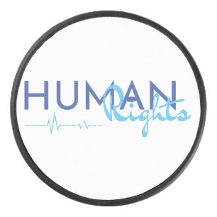 Disco De Hockey Salvamento de los derechos humanos