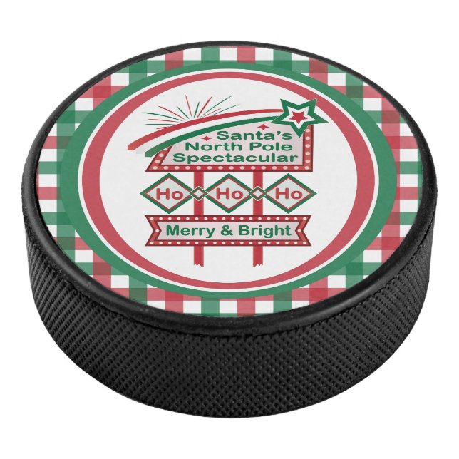 Disco De Hockey Santa Marquee Retro - Ho Ho Merry & Bright (3/4)