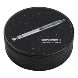 Disco De Hockey Satélite Explorer 1 Cielo Estrellado