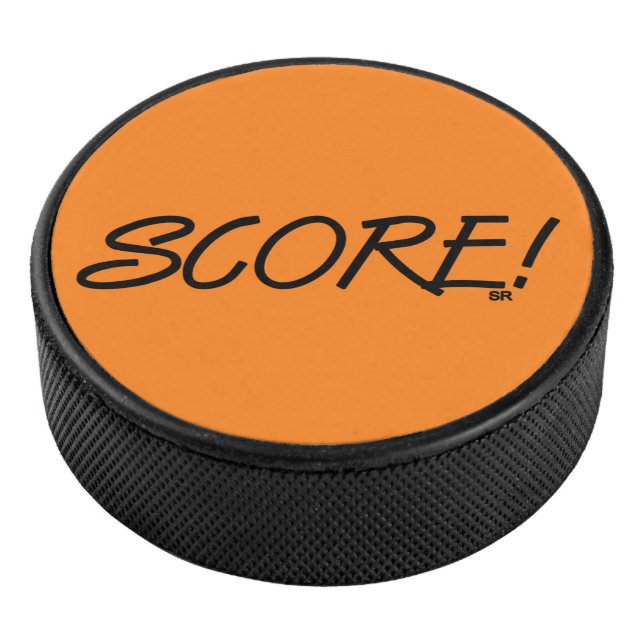 Disco De Hockey Score orange hockey puck (3/4)