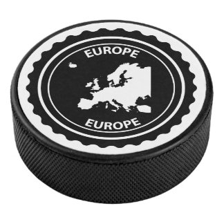 Disco De Hockey Sello de goma de Europa
