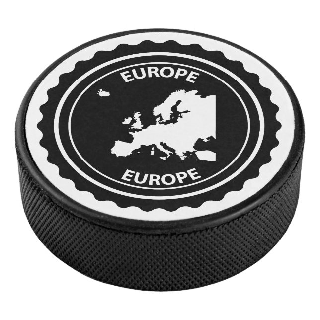 Disco De Hockey Sello de goma de Europa (3/4)