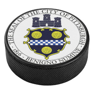 Disco De Hockey Sello de Pittsburgh