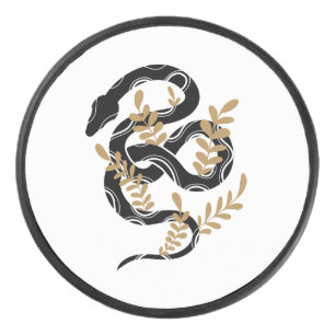 Disco De Hockey Serpiente con plantas