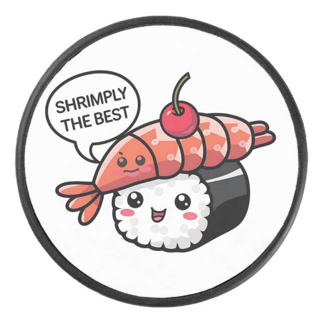 Disco De Hockey shrimply el mejor sushi kawaii (Anverso)