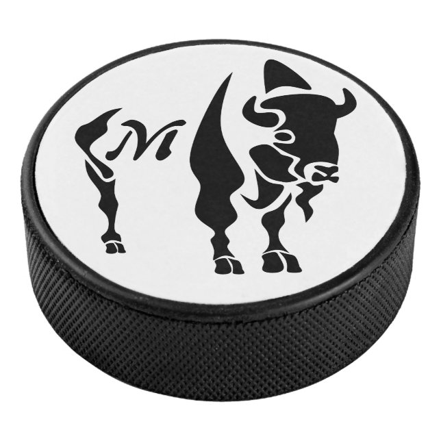 Disco De Hockey Silhouette Black Buffalo (3/4)