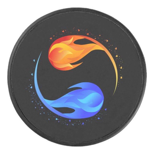 Disco De Hockey Símbolo de amor- (Anverso)