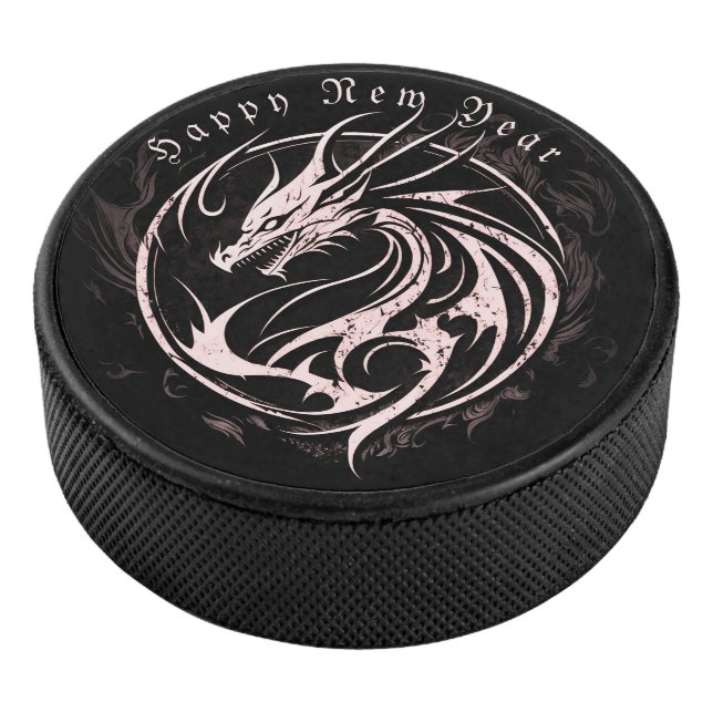 Disco De Hockey Símbolo del tatuaje del dragón, personalizado (3/4)