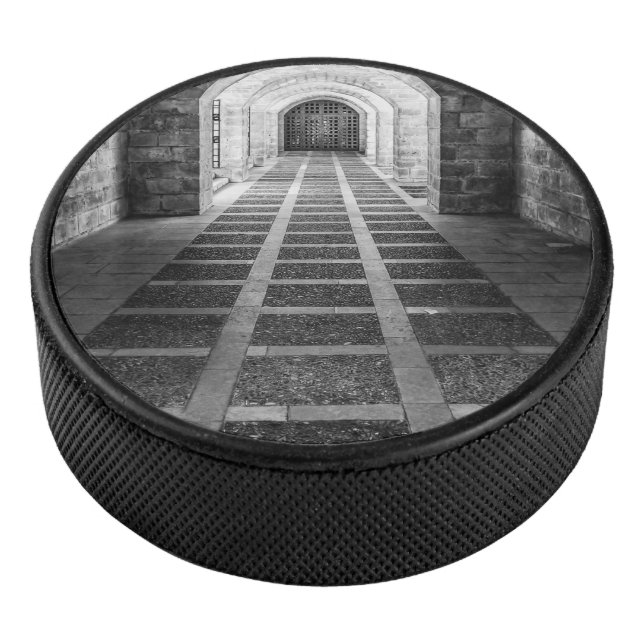 Disco De Hockey Simetría en blanco y negro (3/4)