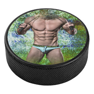 Disco De Hockey SlipperyJoe's hombre adulto muy musculoso sin cami