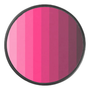 Disco De Hockey Sombras del duende malicioso de hockey rosado