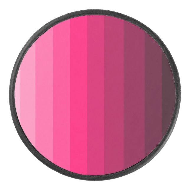 Disco De Hockey Sombras del duende malicioso de hockey rosado (Anverso)