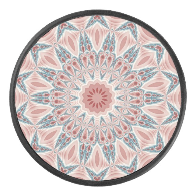 Disco De Hockey Sorprendente arte fractal moderno Kaleidoscope Man (Anverso)