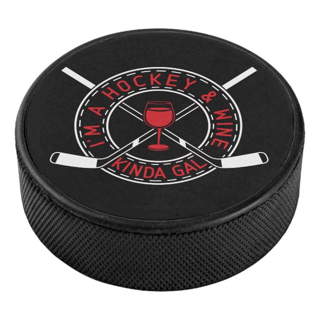 Disco De Hockey Soy un idiota de hockey y vino (3/4)