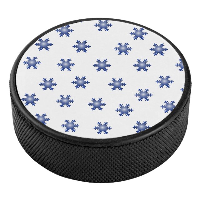 Disco De Hockey Starburst de copo de nieve azul múltiple (3/4)