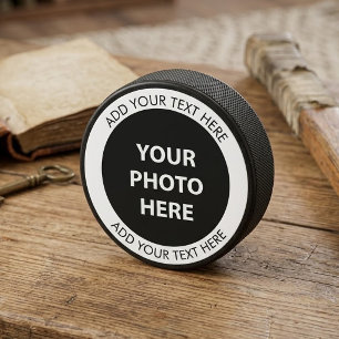Disco De Hockey Subir imagen foto y agregar texto – Personalizar